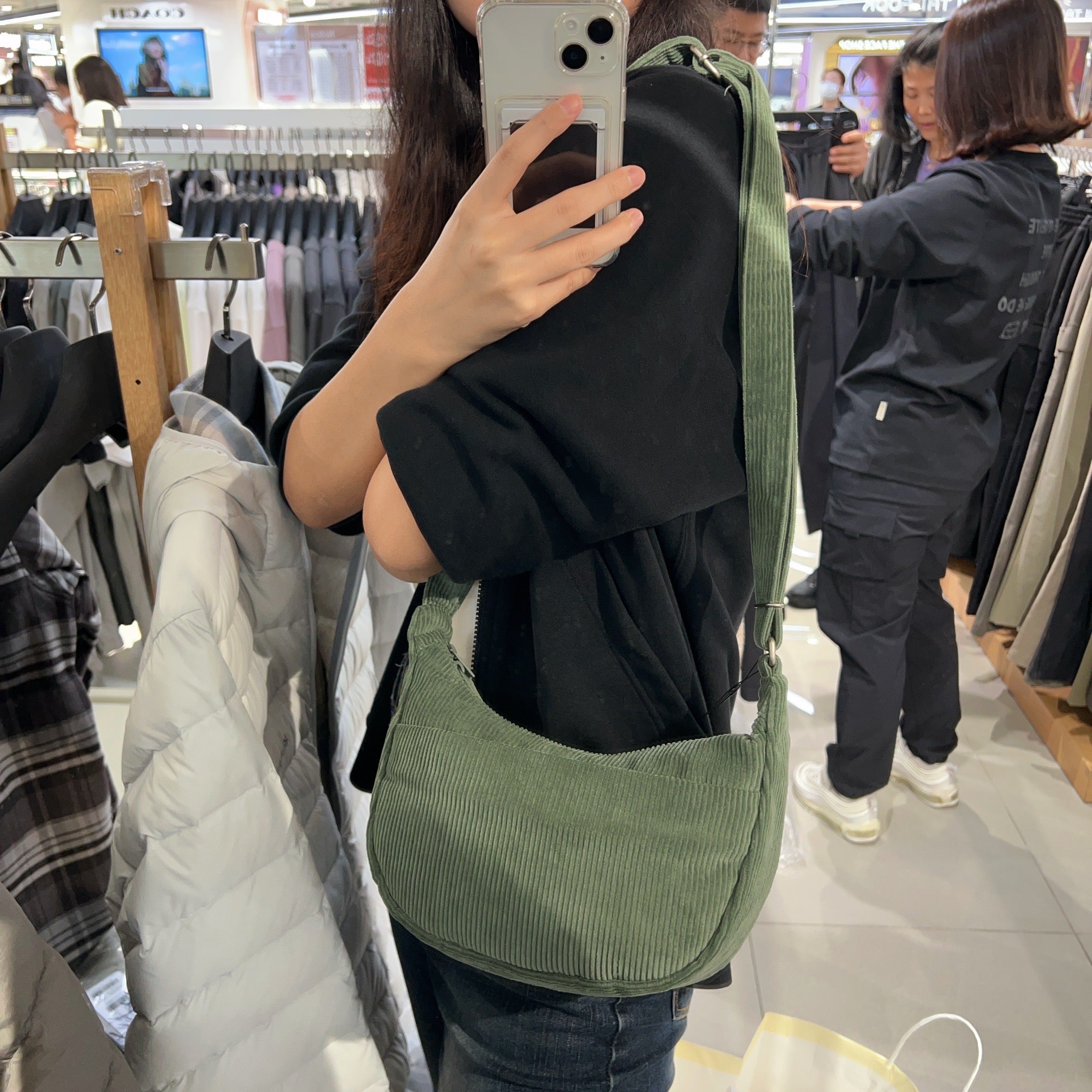 韓國 Snowpeak Corduroy Small Hobo Bag【SN026】