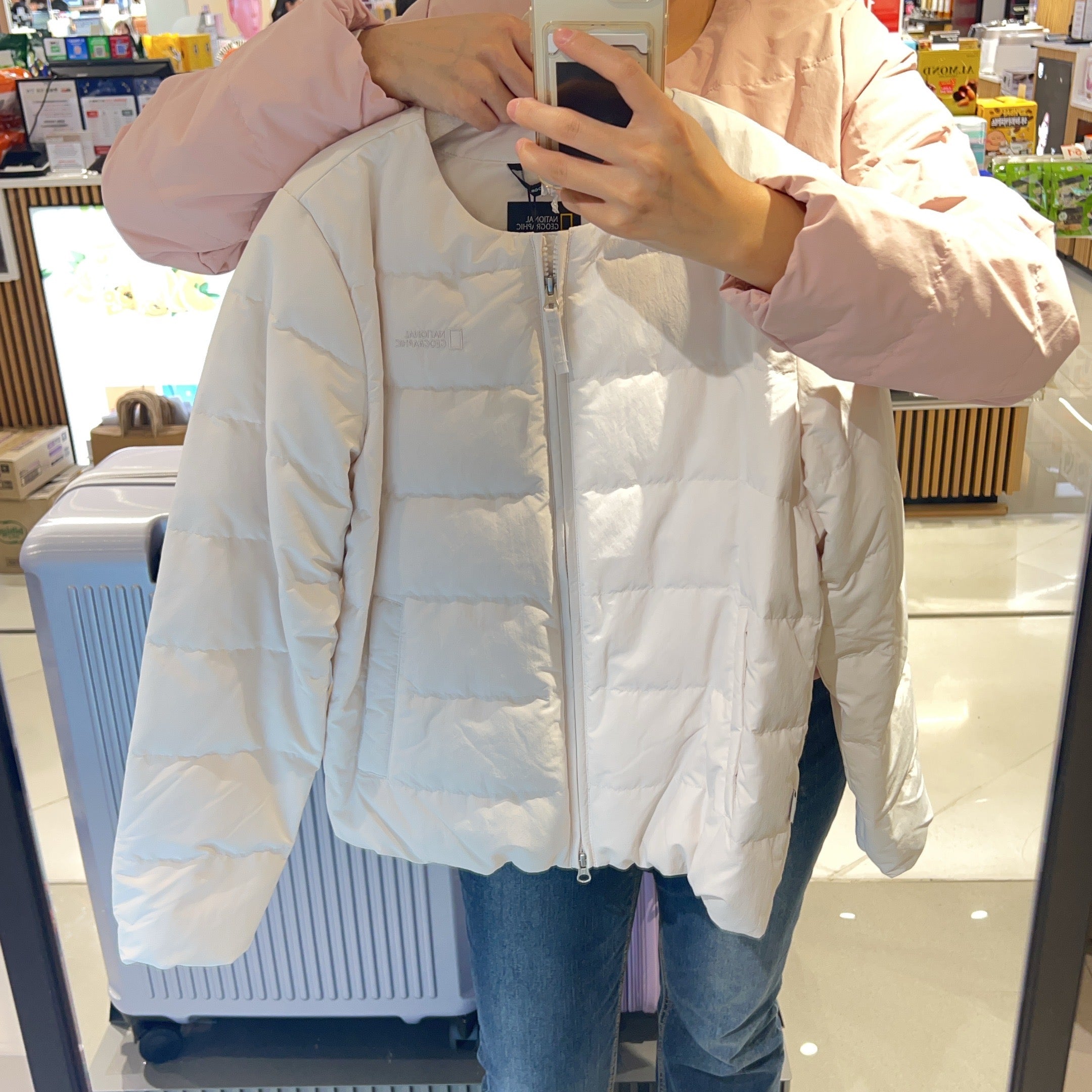 韓國 National Geographic 女裝 HERON 輕量 羽絨外套 (鵝絨)【NG012】