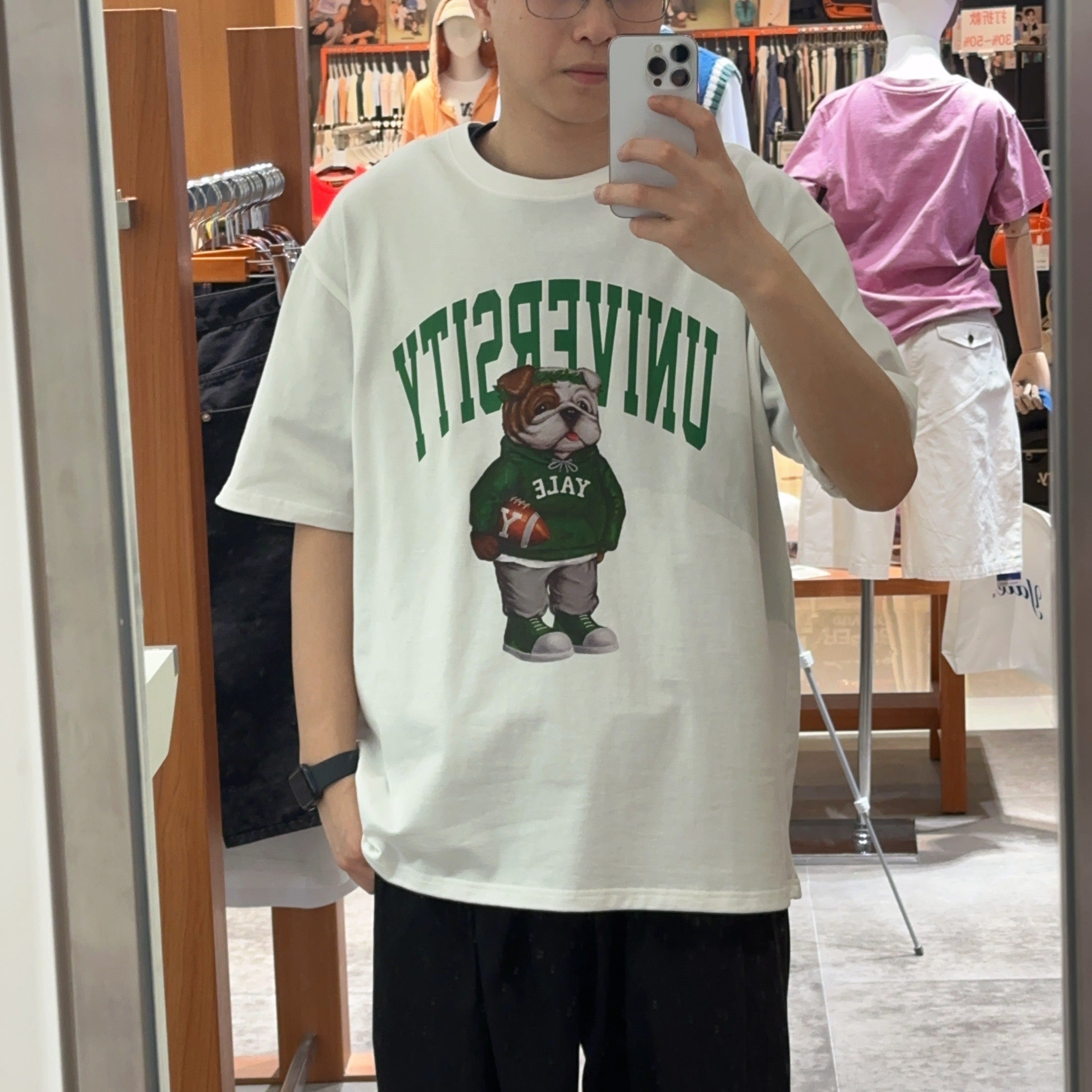 韓國 Yale UNIVERSITY DAN T-SHIRT【YA005】
