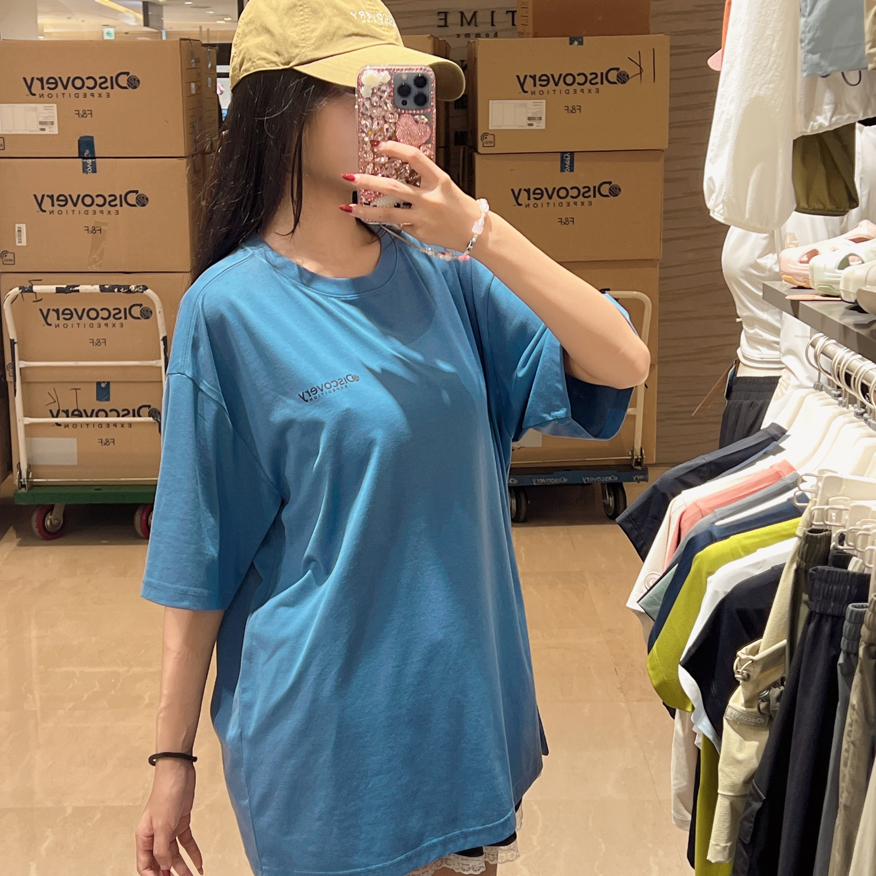 韓國 Discovery Fresh Event Washing Outdoor Scene Back Graphic Short Sleeve T-Shirt【DY038】