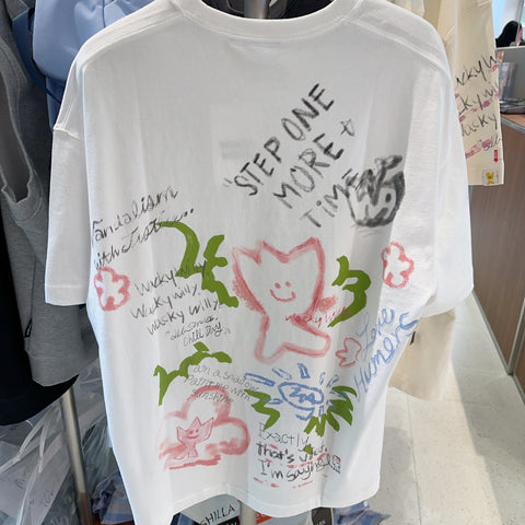 韓國 Wacky Willy Casual graffiti style T-shirt【WW194】