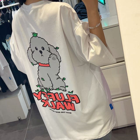 韓國 Another Fluffy Walk T-Shirt【AN033】