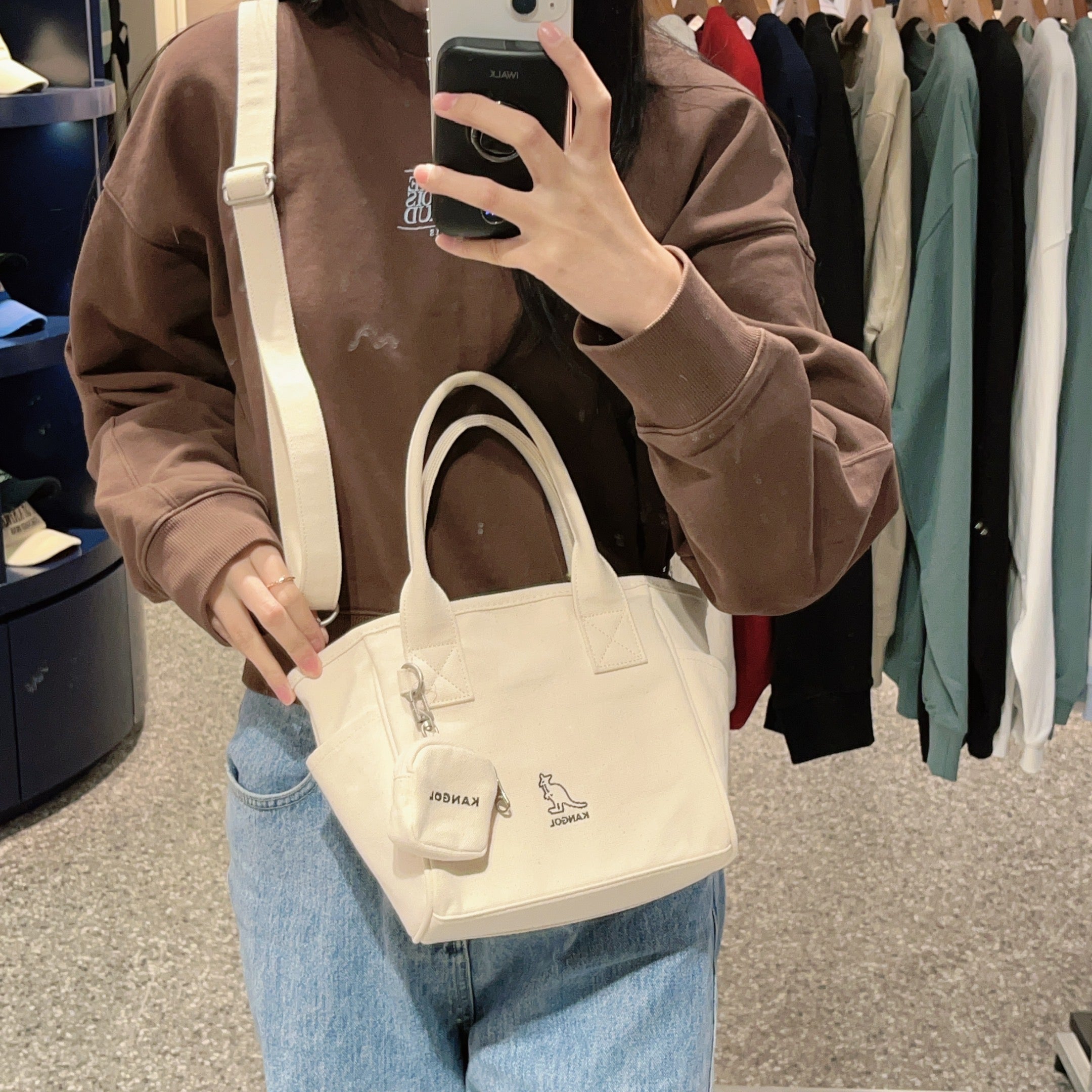 韓國 KANGOL Lucky Canvas Tote Bag【KL027】