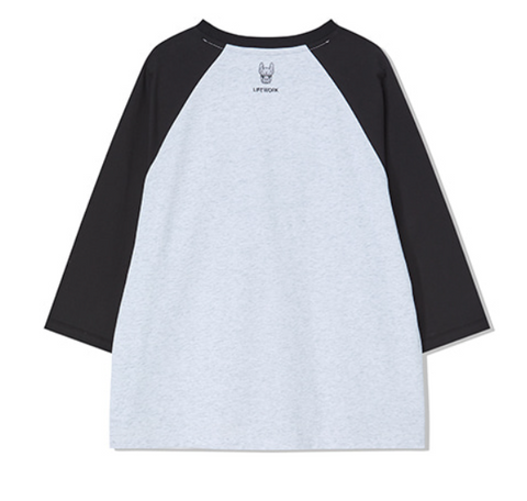 韓國 LifeWork Women's Numbering Raglan 7/8 Sleeve T-Shirt【LW096】