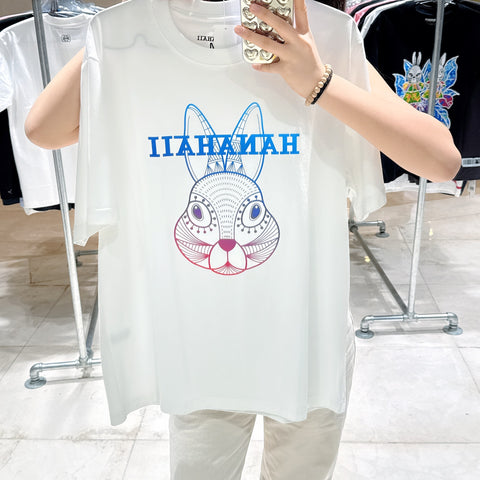 韓國 HANAHAII 漸變Logo純棉 T-Shirt【HA051】 - STT Mall HK 靚太網購