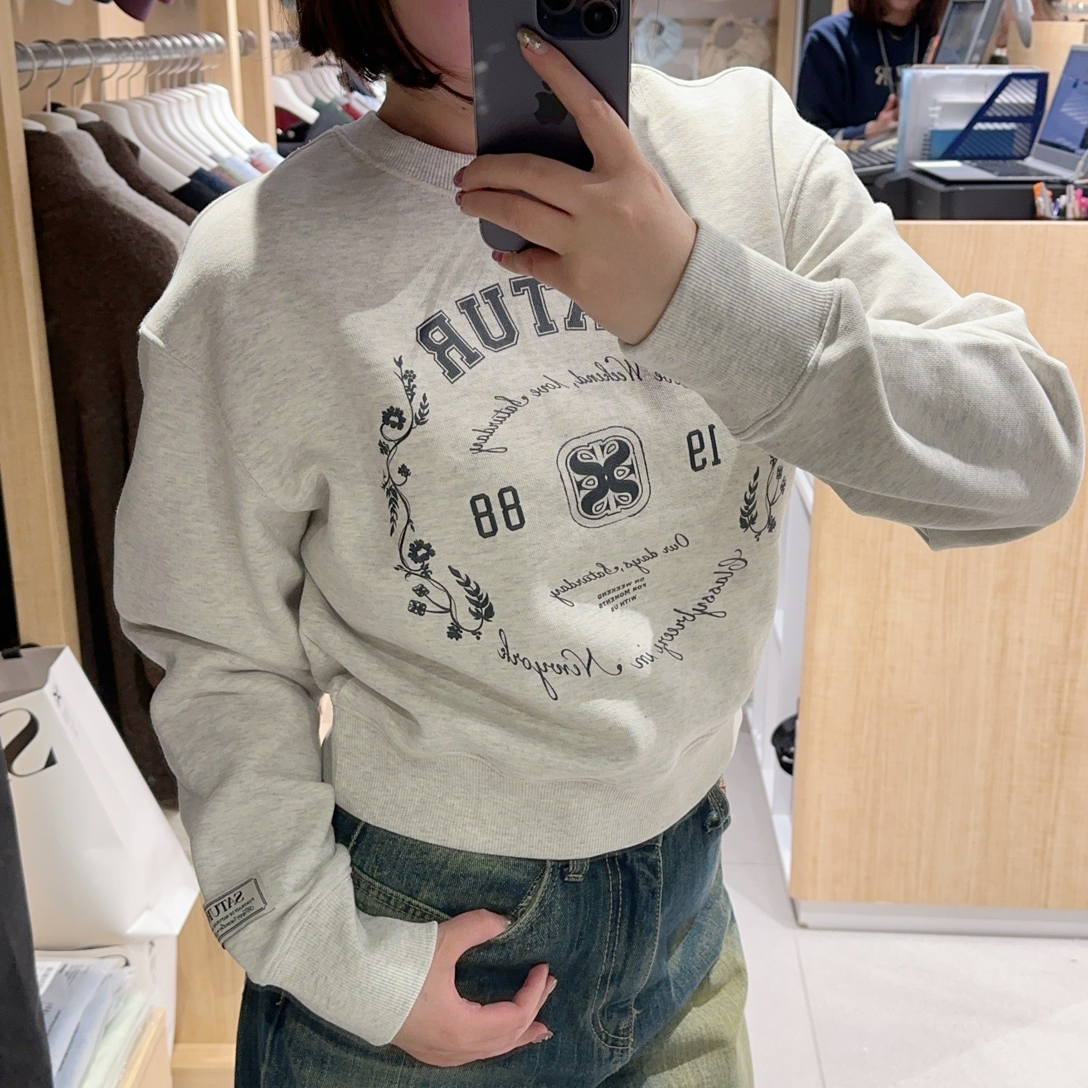 韓國 Satur (W) 1988 Classic Logo Sweatshirt【SR068】