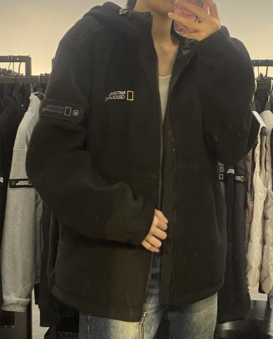 【現貨】韓國 National Geographic Arche Microfleece Hooded Zip-up【NG402】