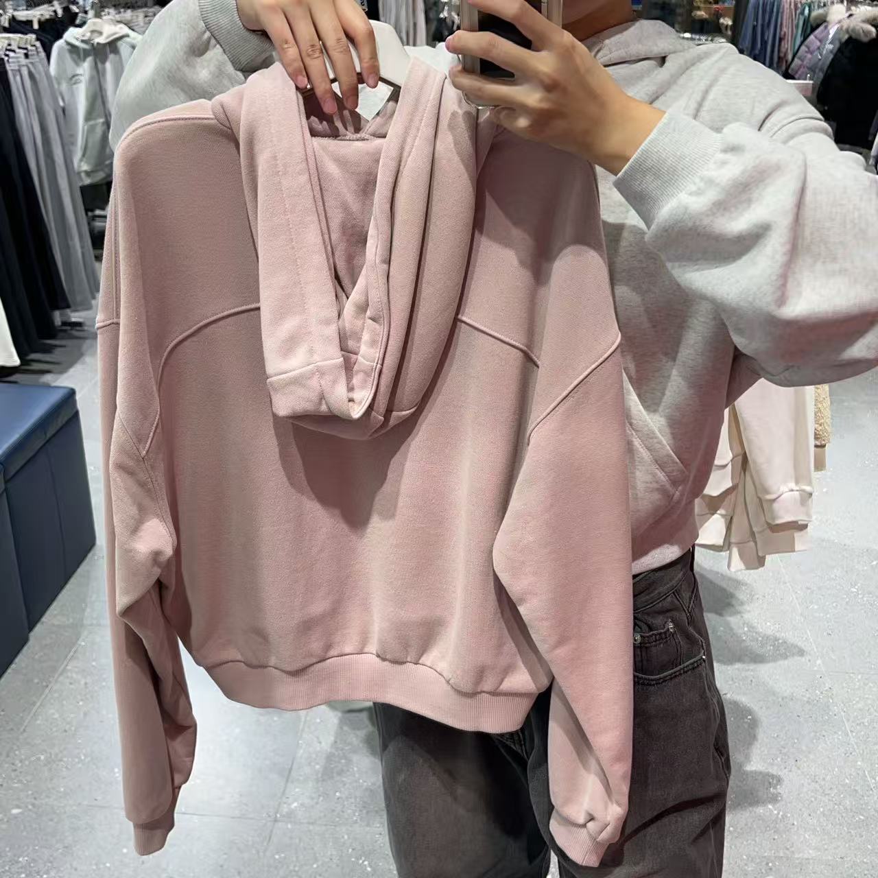 韓國 FILA Semi-Crop Small Logo Hoodie【FA049】