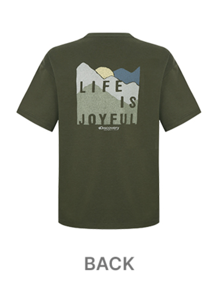 韓國 Discovery Fresh Event Washing Outdoor Scene Back Graphic Short Sleeve T-Shirt【DY038】