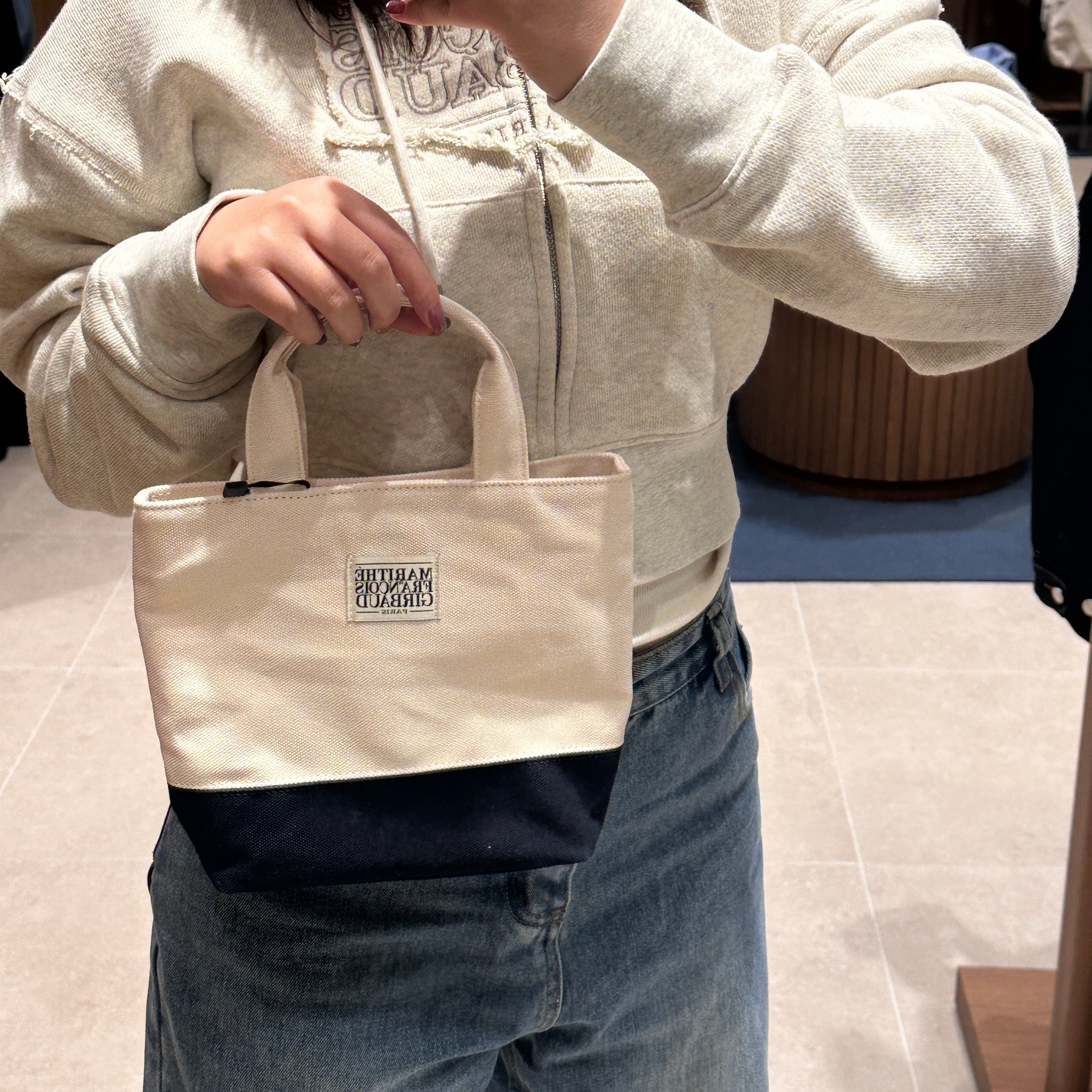 韓國 Marithe Francois Girbaud LASSIC LOGO CANVAS TOTE BAG 【MF304】 - STT Mall HK 靚太網購