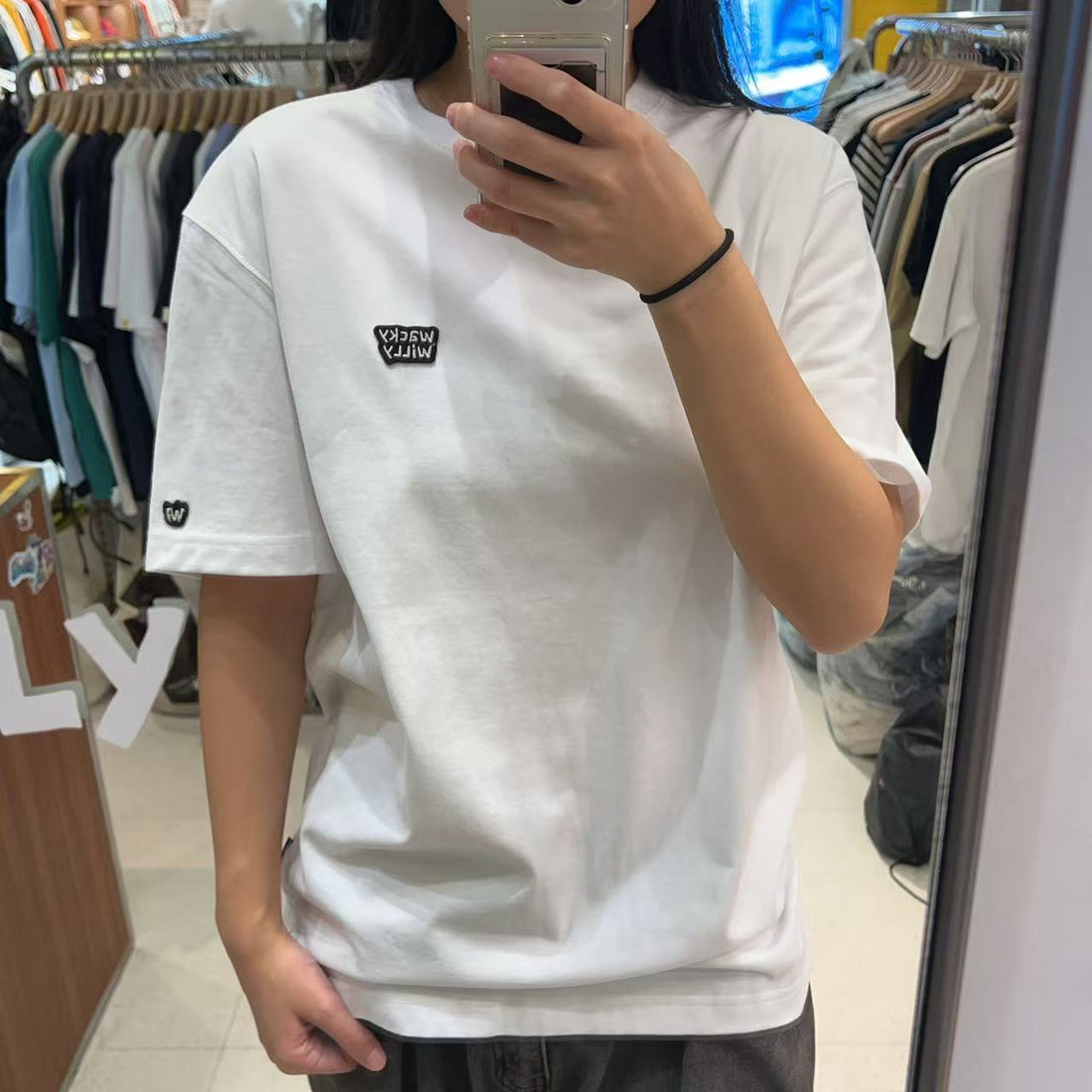 韓國 Wacky Willy Small Typo Short Sleeve T-shirt【WW005】