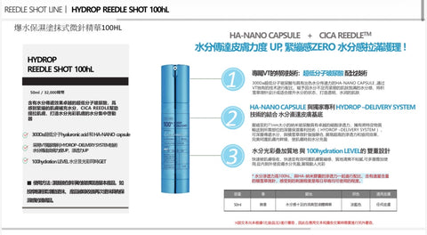 VT 爆水保濕塗抹式微針精華100HL 50ml【SM127】