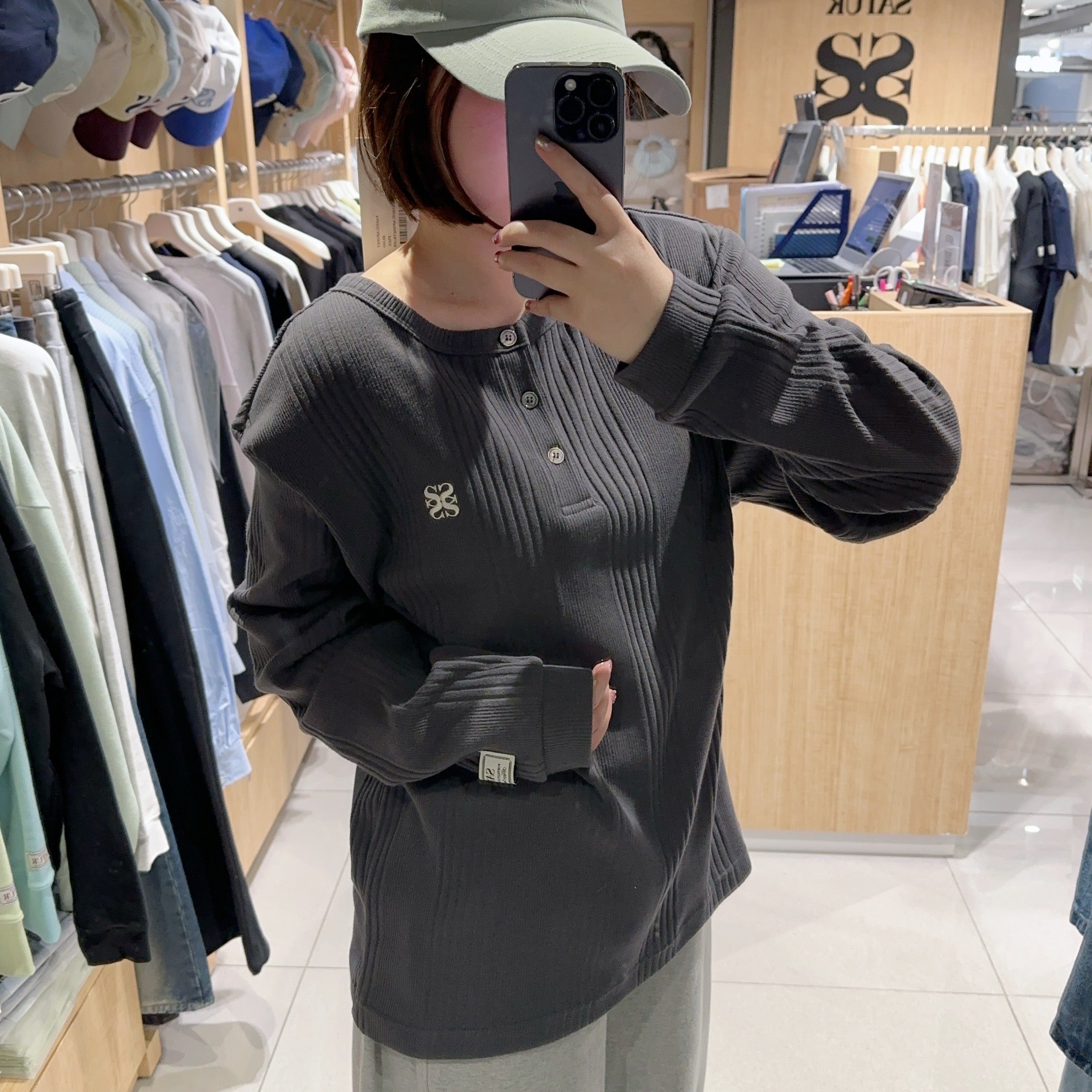 韓國 Satur Slim Fit Layered Long Sleeve【SR080】