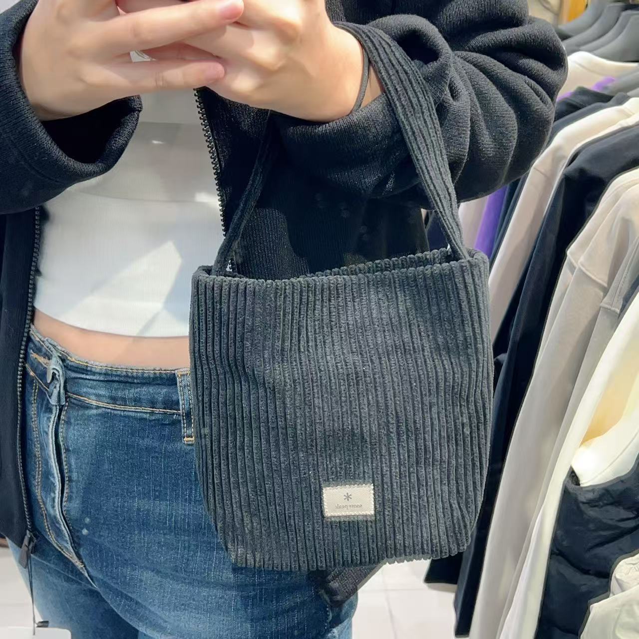 韓國 Snowpeak Corduroy Mini Tote Bag【SN006】