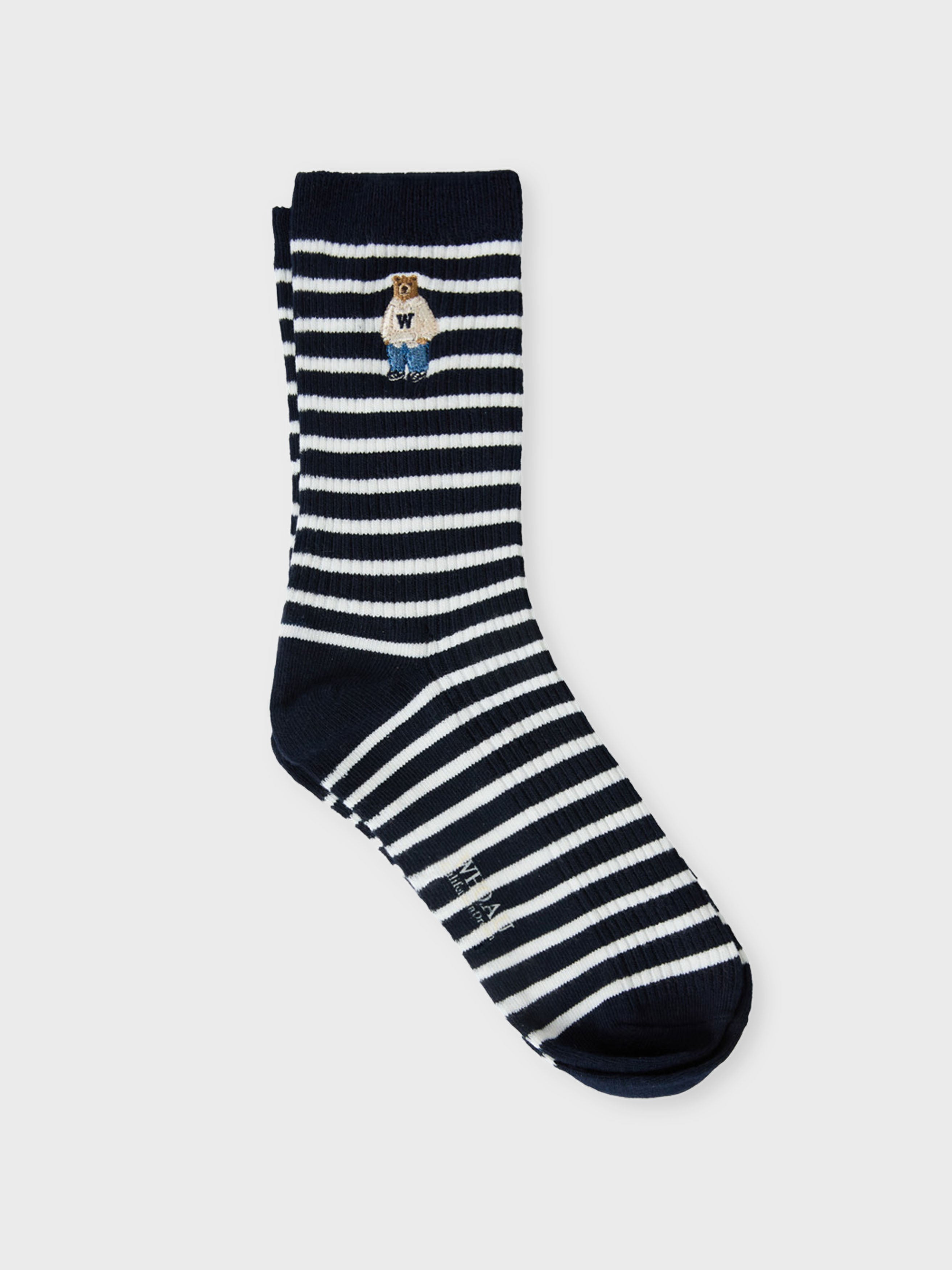 韓國 Who.A.U Steve Embroidery Socks【WA213】