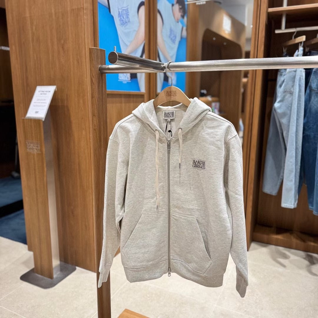 韓國 Marithe Francois Girbaud Classic Logo Hoodie Zipup【MF648】