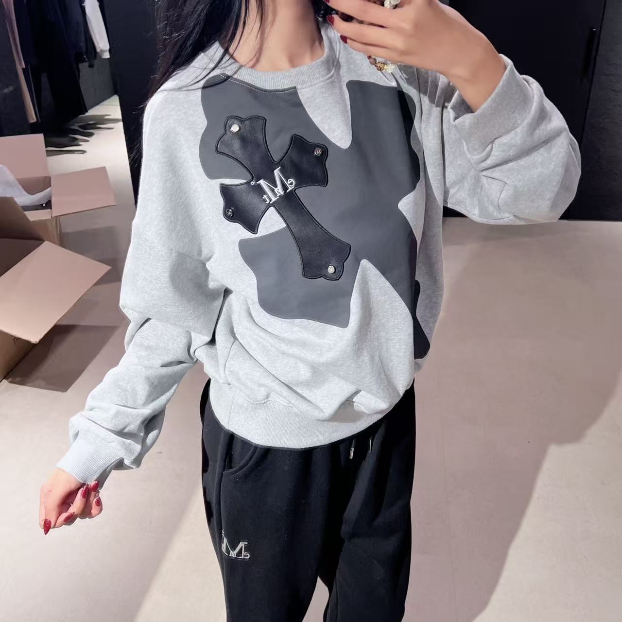 韓國 Mucent Noxen Back Cross Leather Patch Mtm【MU146】