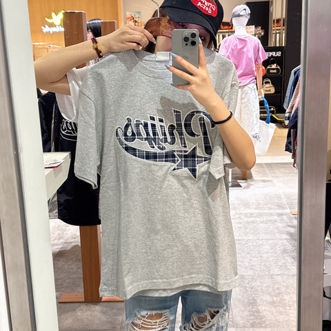 韓國 Phyps Check Startail Logo Short Sleeve T-shirt【PH030】