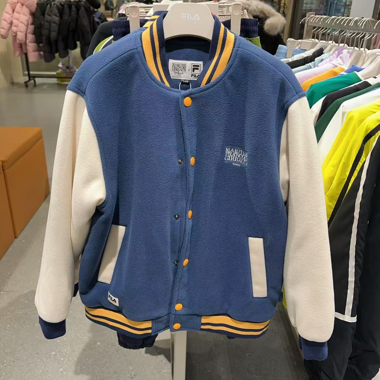 韓國 FILA Kids x Maritte Fleece Varsity Jacket Fila x MFG 聯名款【FA094】