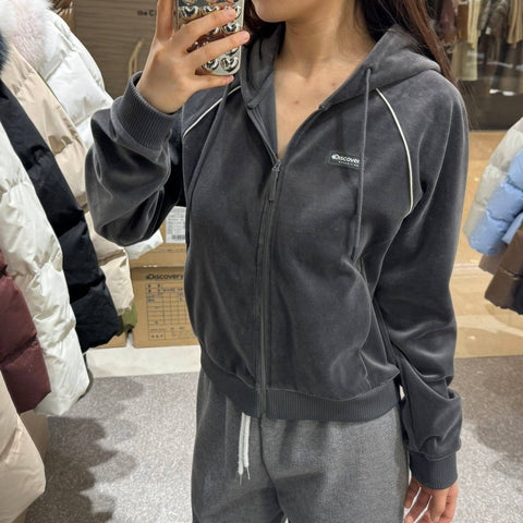 韓國 Discovery Woman's Velour Traning Jacket【DY013】 - STT Mall HK 靚太網購