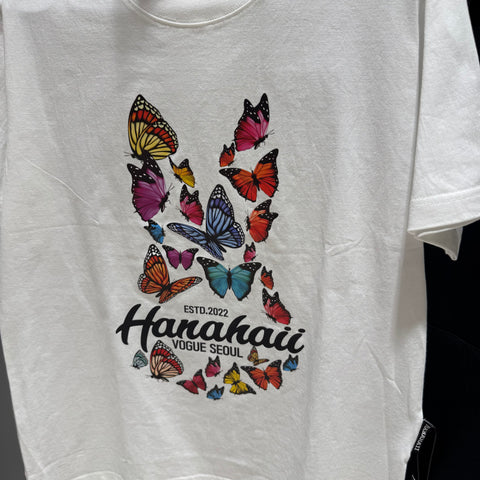 韓國 HANAHAII 蝴蝶圖案 T-shirt【HA024】 - Image