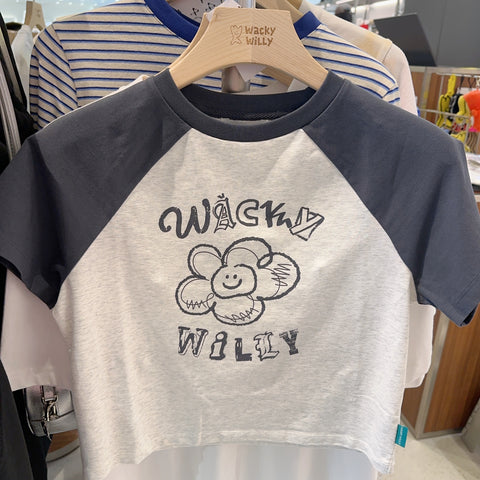 韓國 Wacky Willy Short cartoon graffiti T-shirt【WW219】