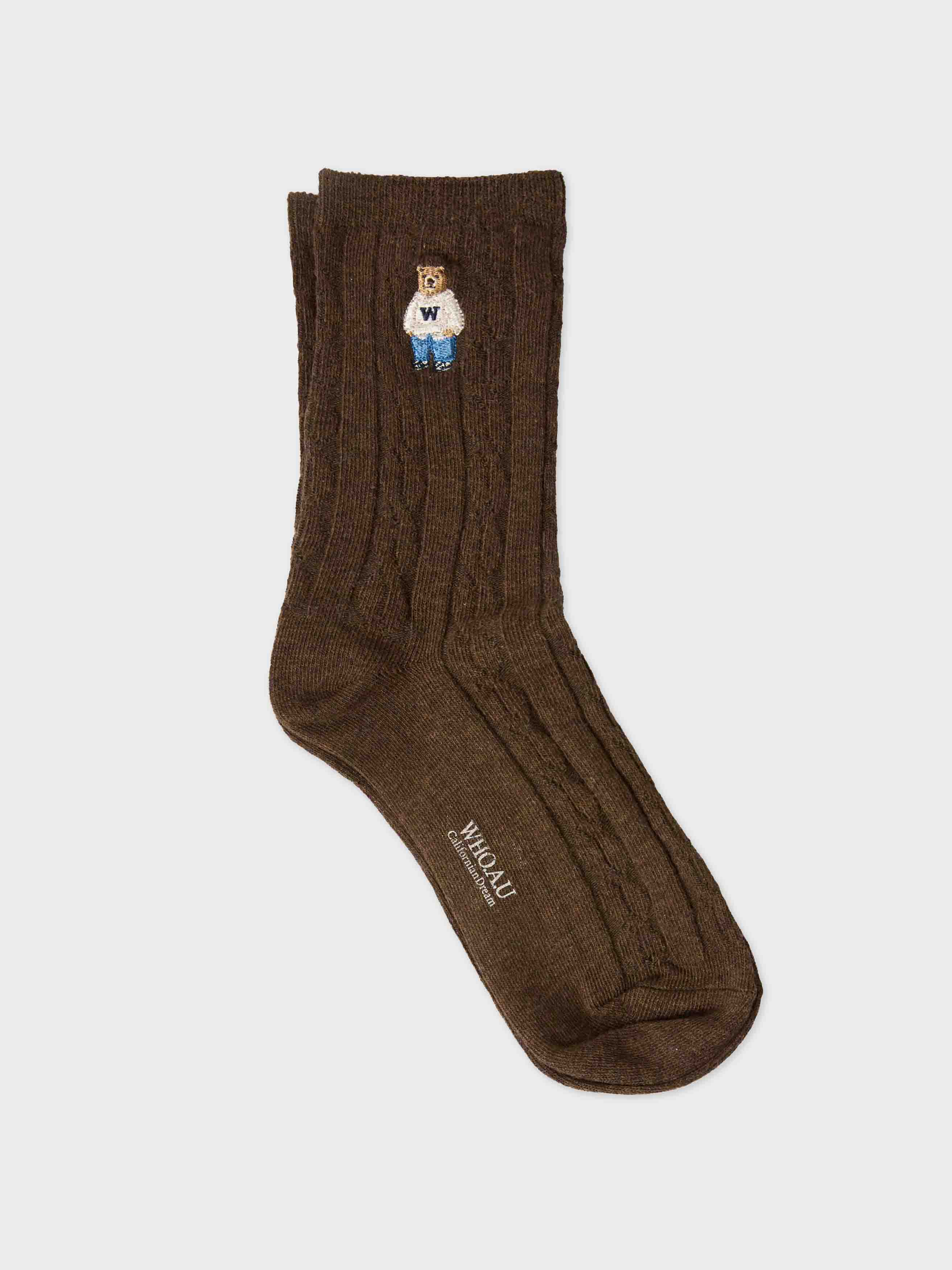 韓國 Who.A.U Steve Cable Socks【WA216】