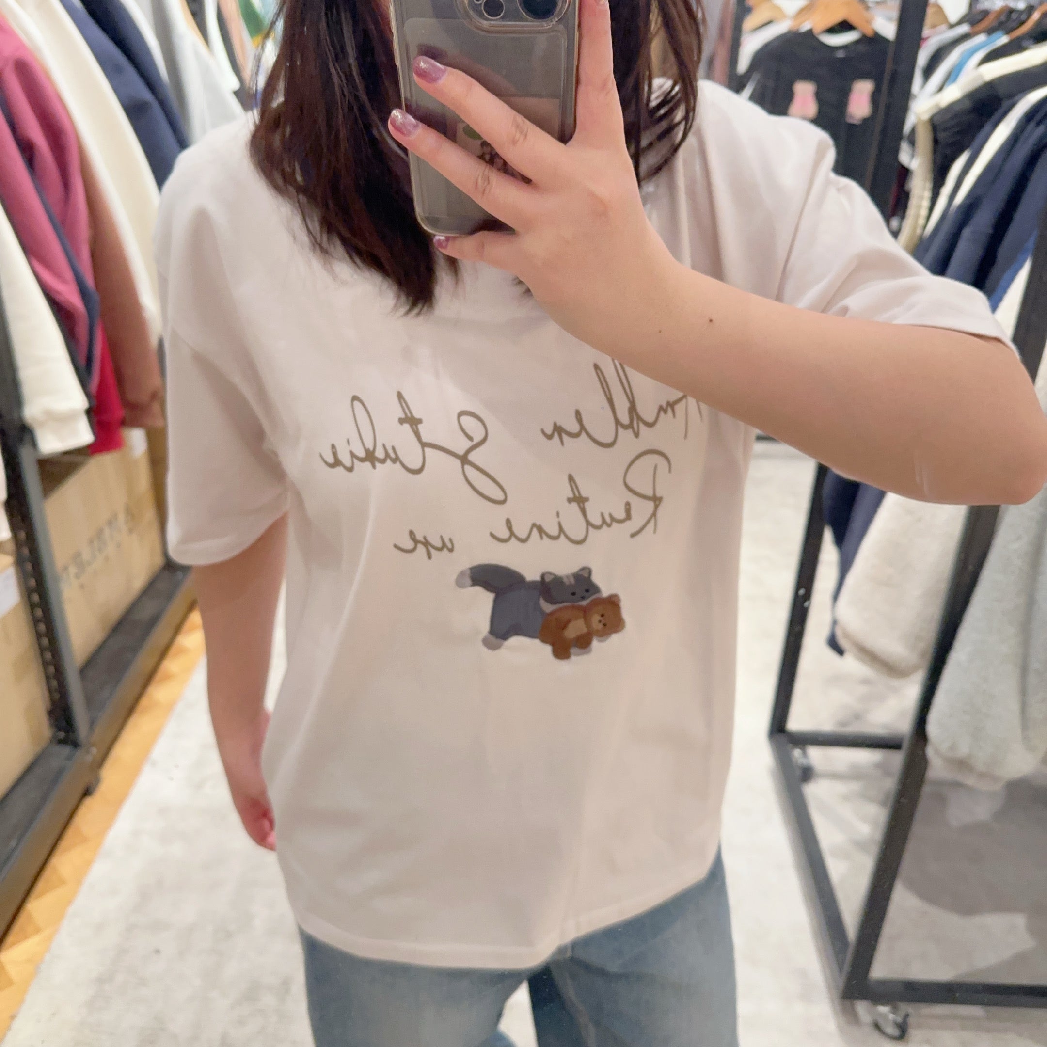 韓國 Ambler Mini Cat T-Shirt【AR078】 - STT Mall HK 靚太網購
