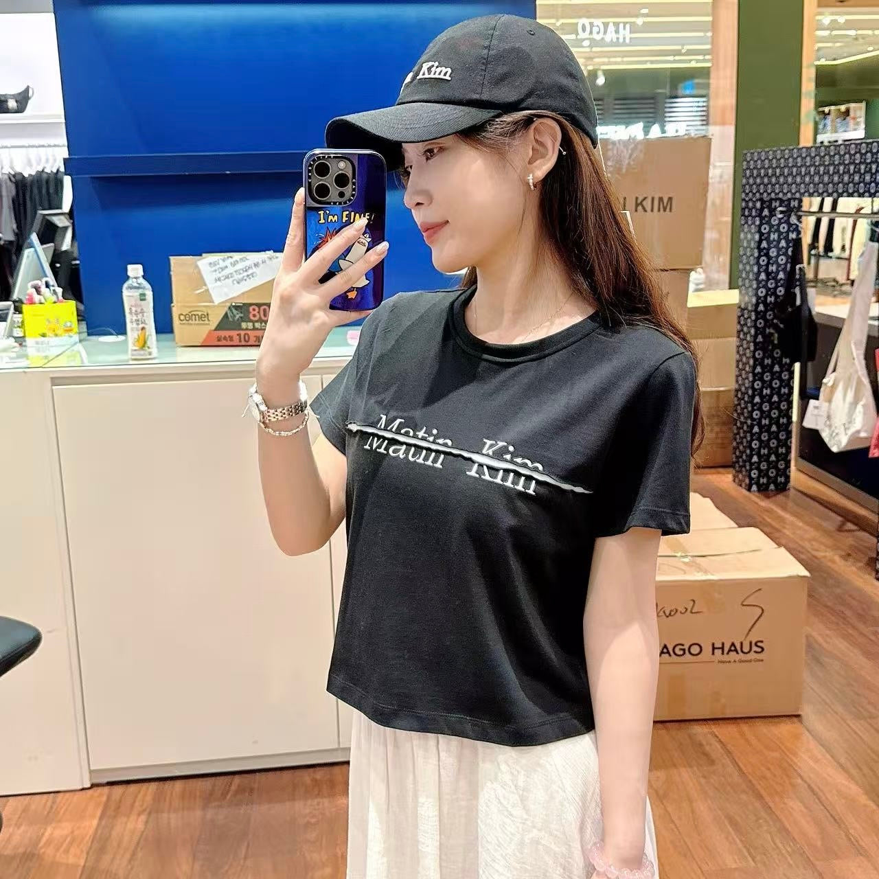 韓國 MK Crop T-Shirt【MK004】