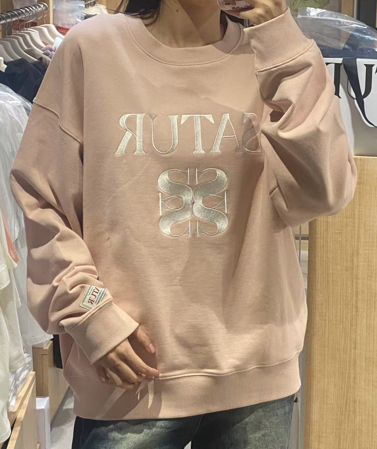 韓國 Satur (W) Classic Logo Sweatshirt【SR002】