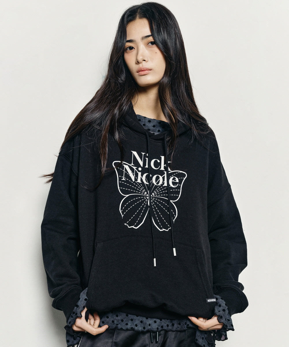 韓國 Nick Nicole Butterfly Signature Hoodie【NK012】