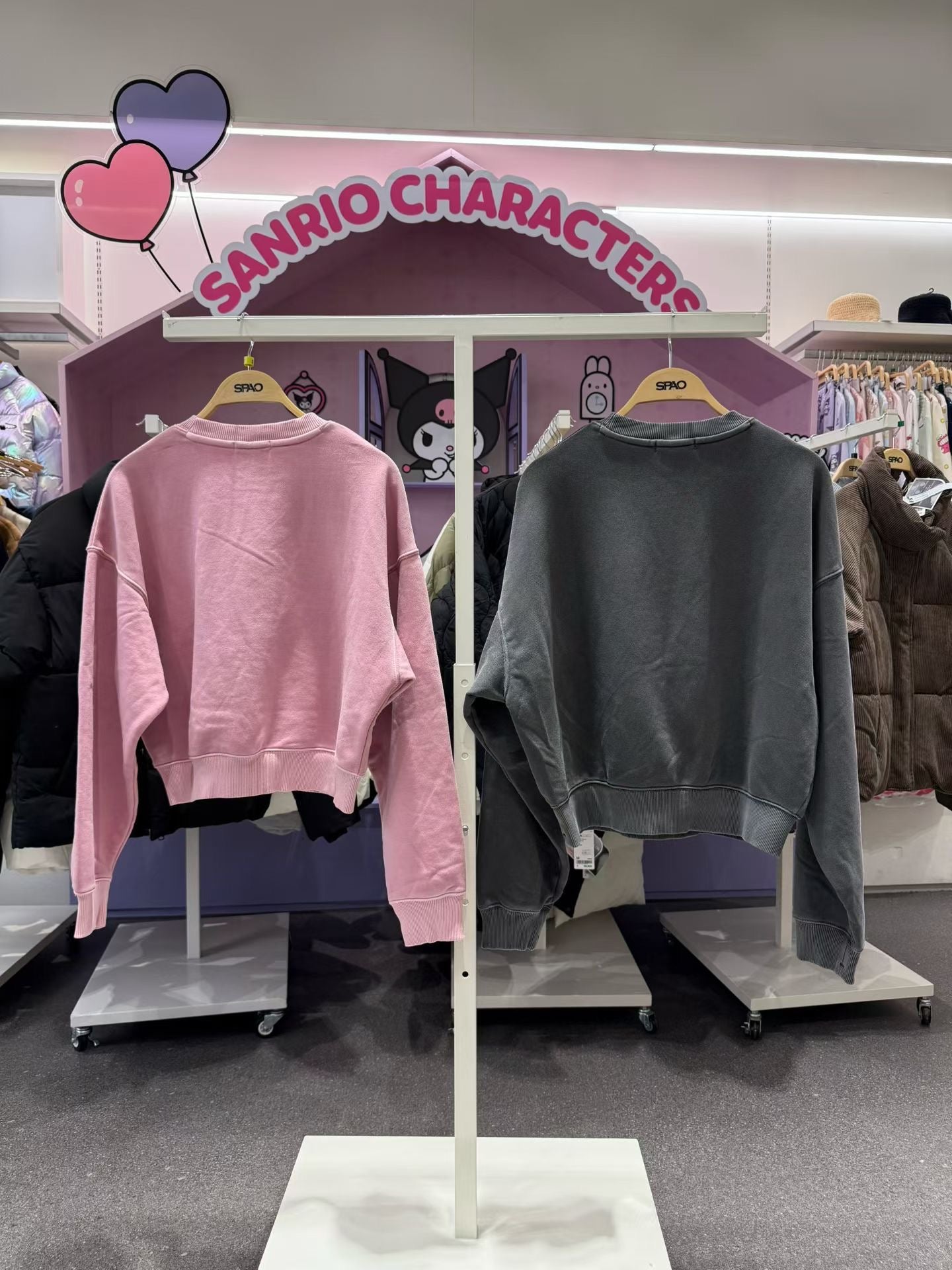 韓國 SPAO CAT Crop Sweatshirt【SP287】