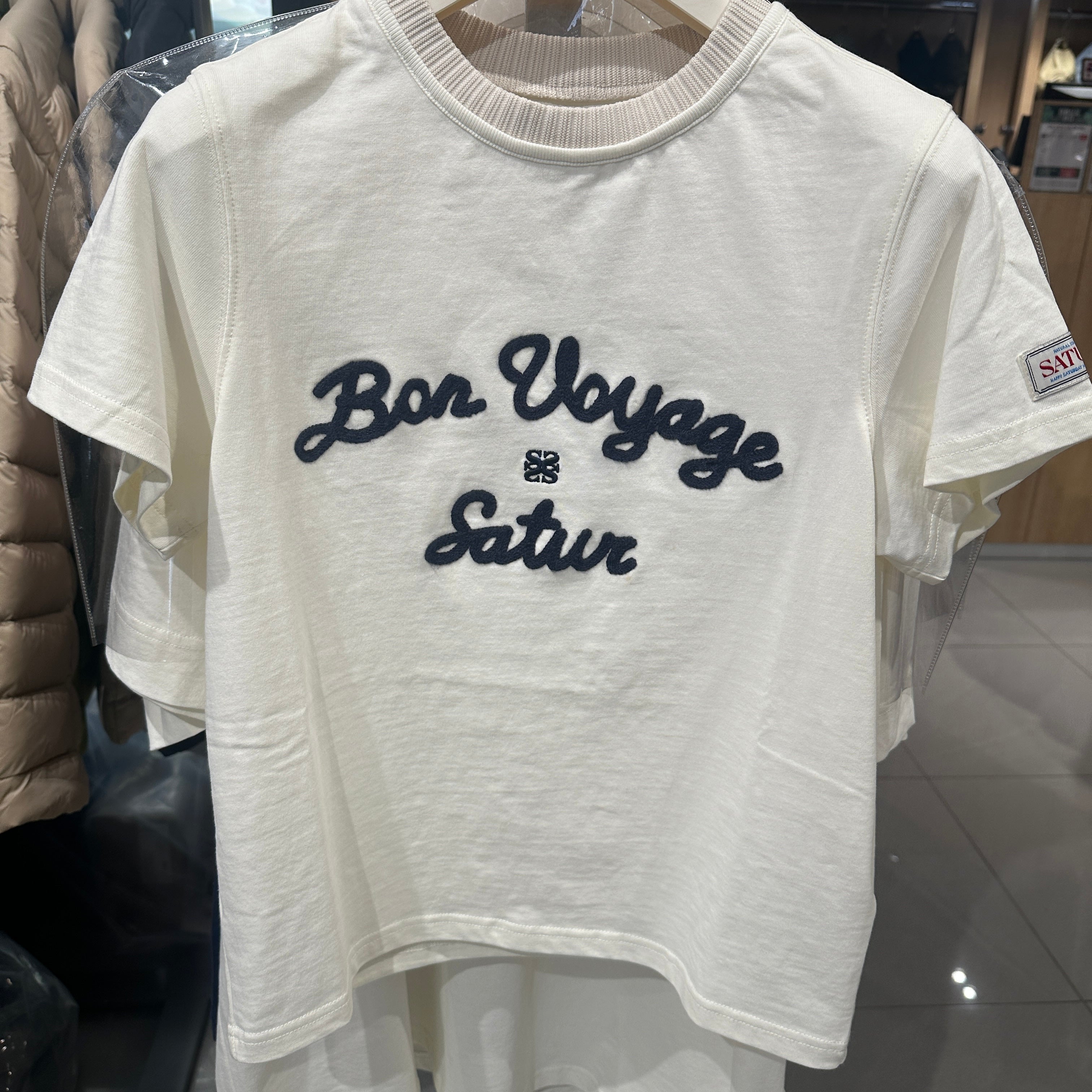 韓國 Satur (W) Satur Logo Voyage T-Shirt【SR008】
