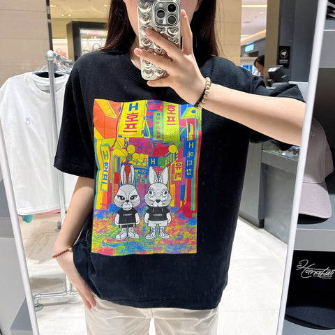 韓國 HANAHAII 美食街純棉 T-shirt【HA032】 - STT Mall HK 靚太網購