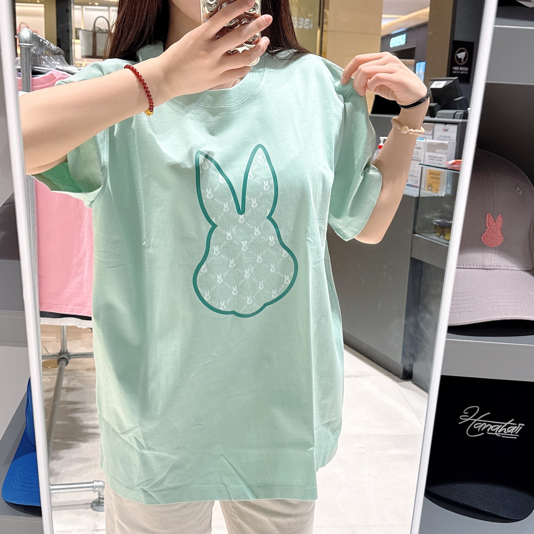 韓國 HANAHAII 基本款滿標純棉 T-Shirt【HA037】 - STT Mall HK 靚太網購