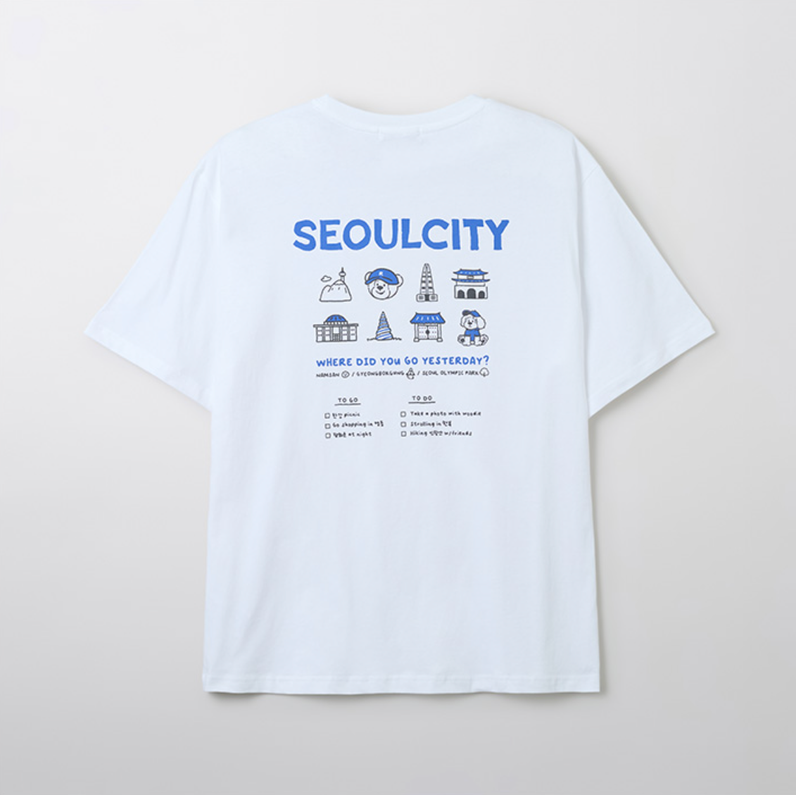 韓國 SPAO Seoul City Short Sleeve T-shirt【SP186】