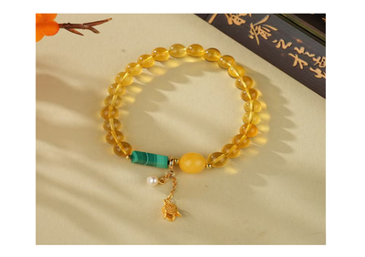 藍珀圓珠手串 6+mm【SE642】