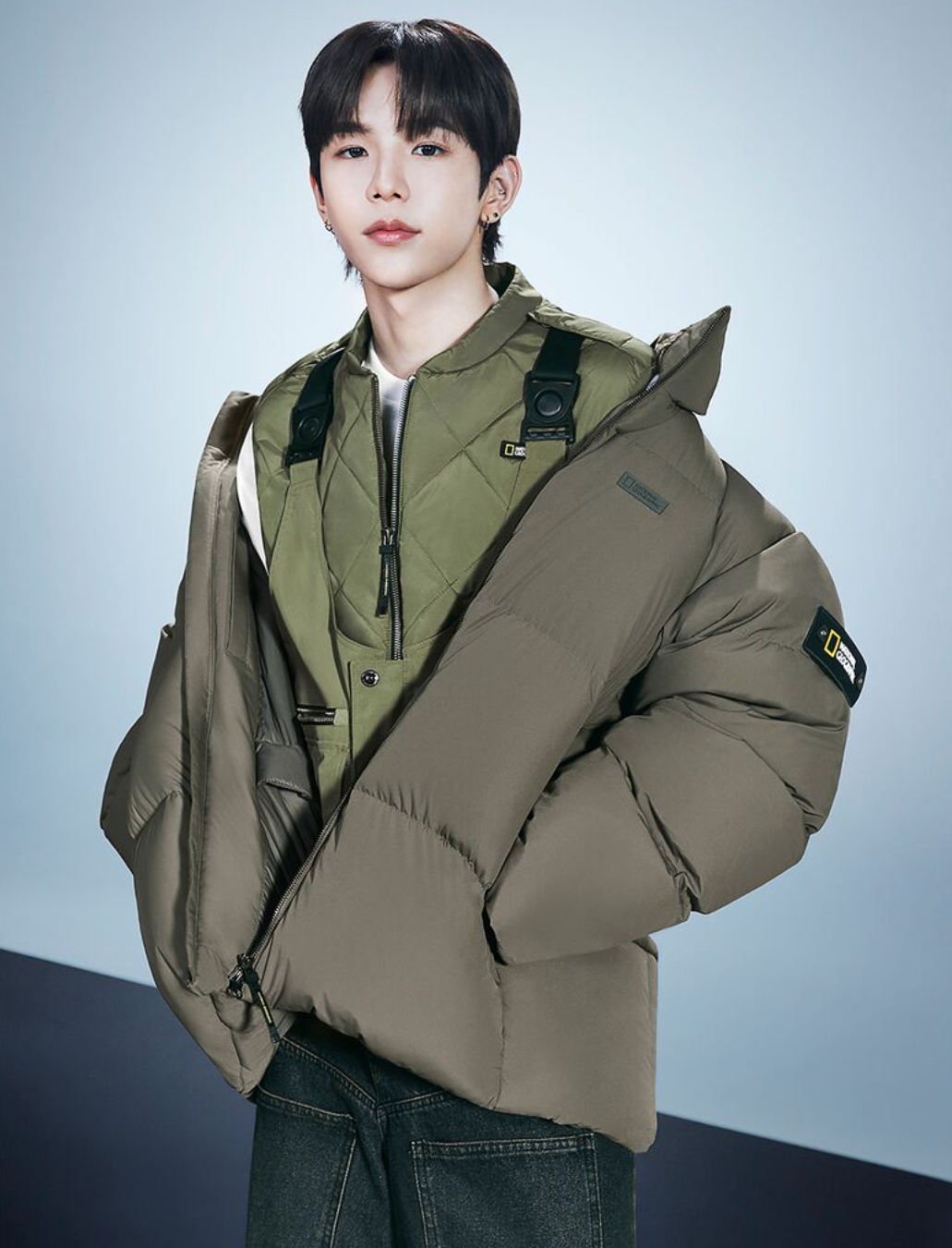 韓國 National Geographic Cayman Short Length Goose Hoodie Down Jumper鵝絨【NG818】