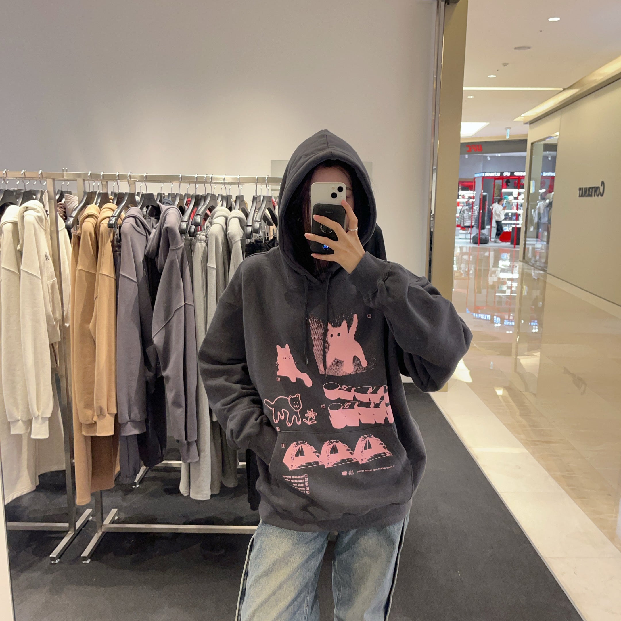 韓國 Video Jockey IBEUMYEON BARO HIPSTER HOODIE(不加絨款)【VJ006】 - STT Mall HK 靚太網購