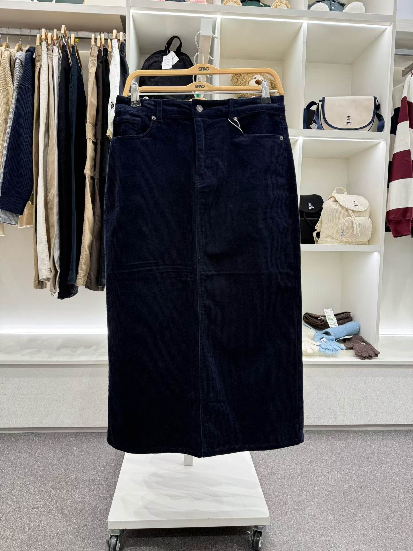 韓國 SPAO Corduroy Long Skirt【SP280】