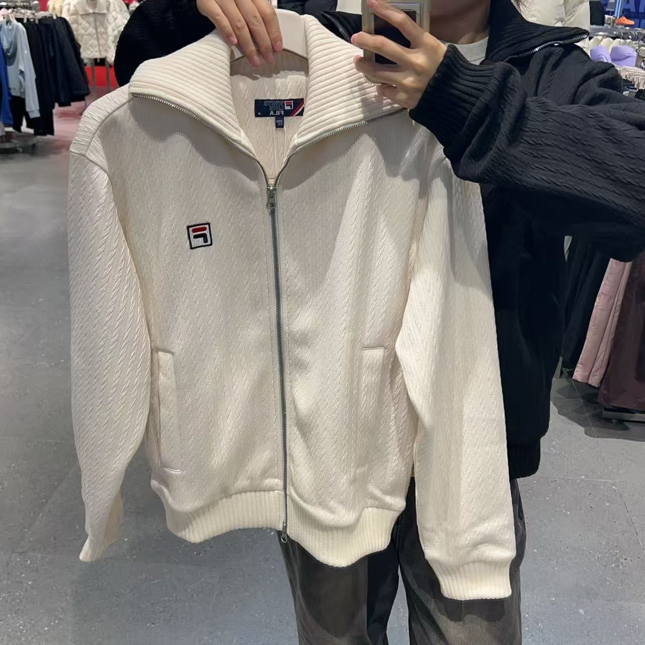 韓國 FILA Cable Knit Jacket【FA029】