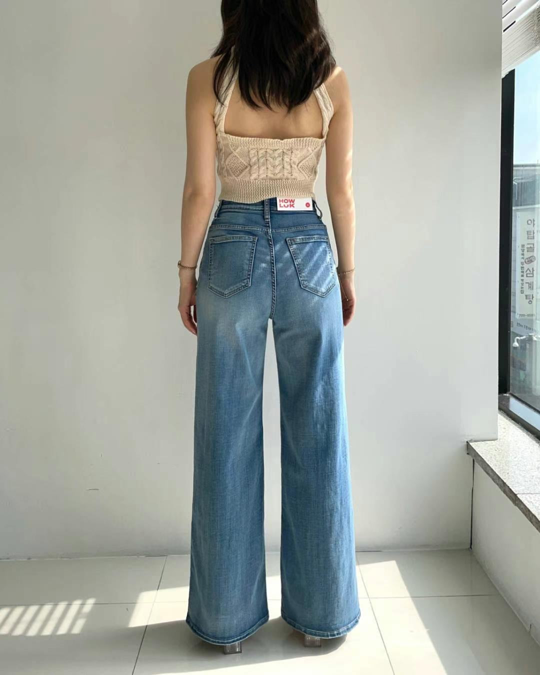 【現貨】韓國 HowLuk 牛仔褲 (夏季冰涼感)【H2067】