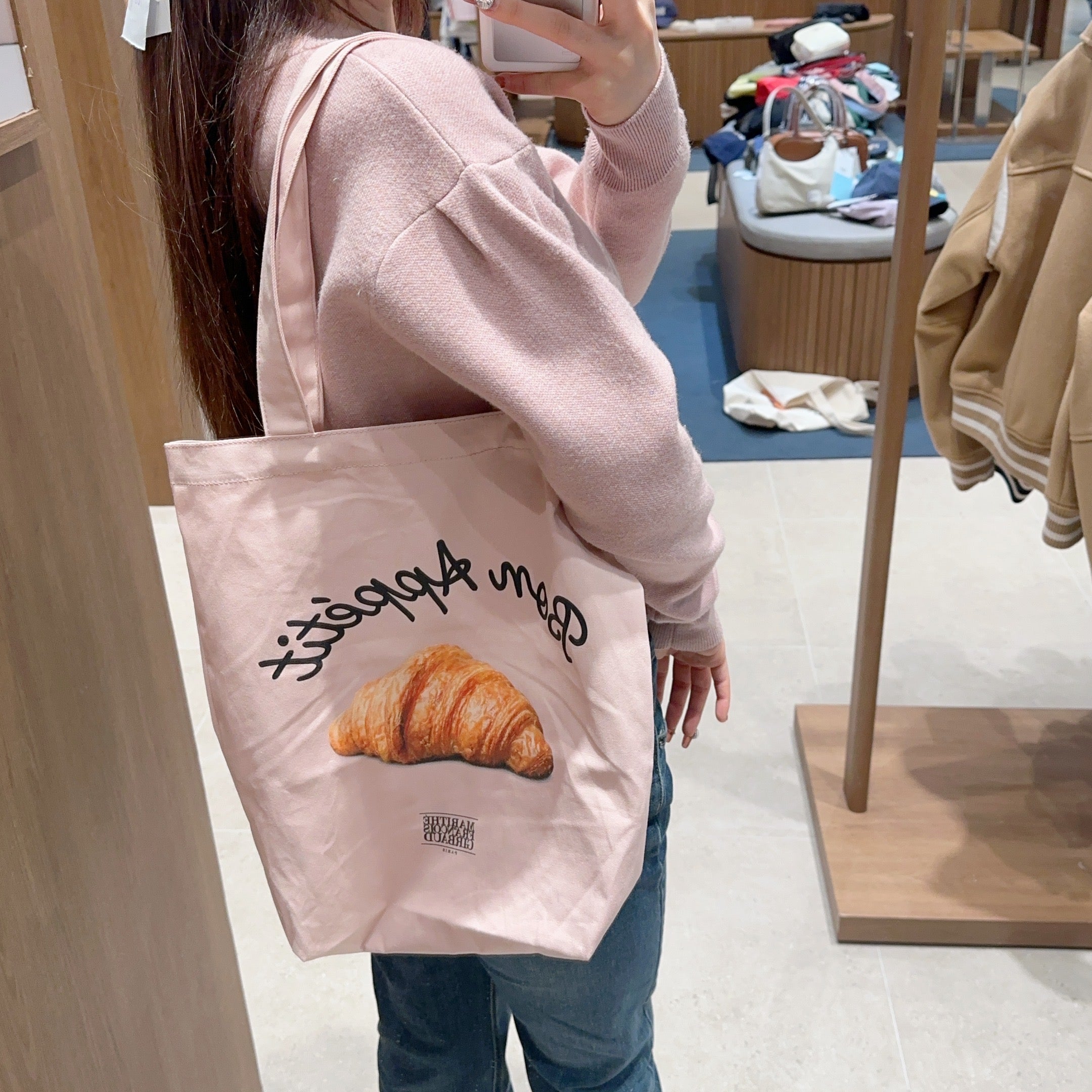 韓國 Marithe Francois Girbaud BREAD GRAPHIC ECO BAG【MF448】