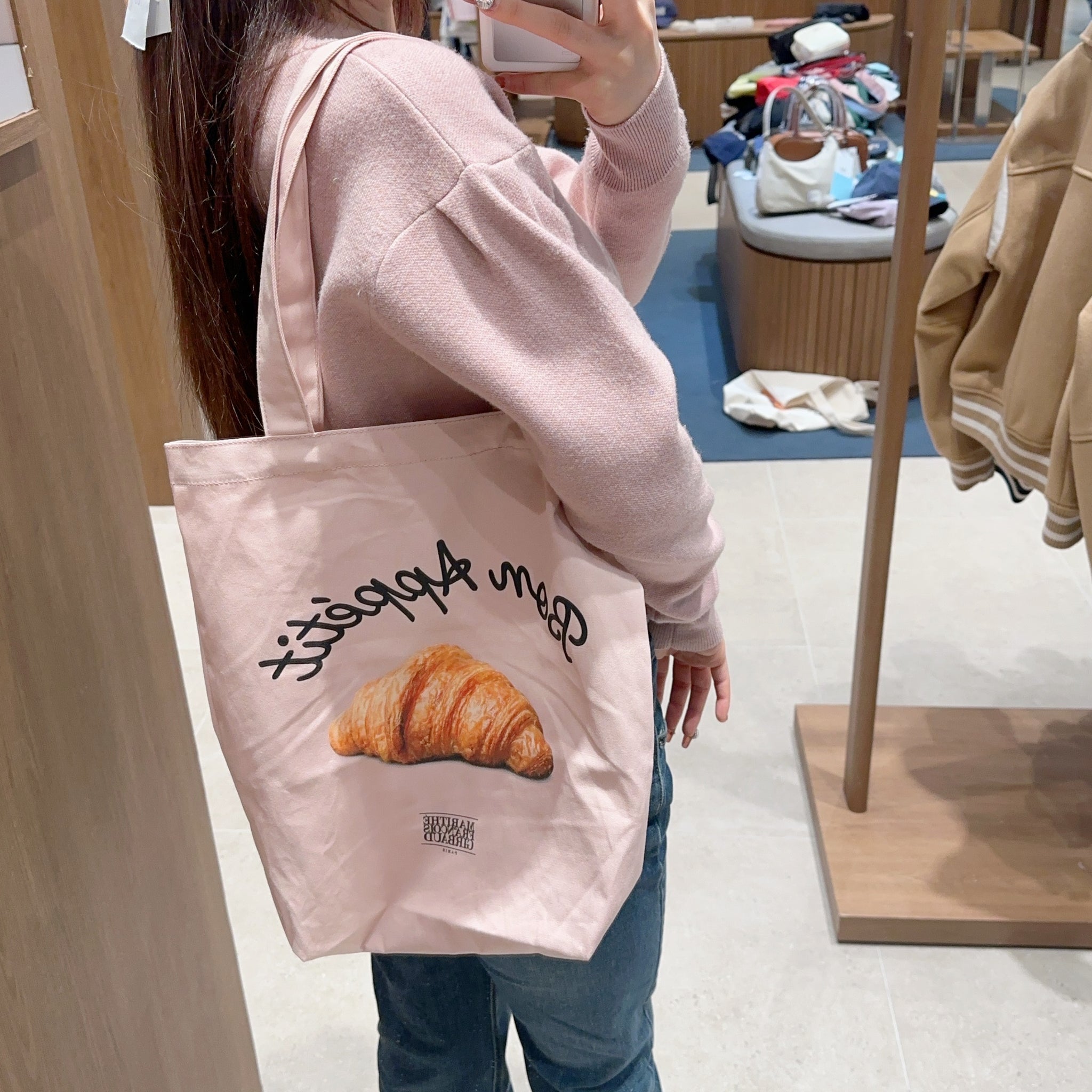 韓國 Marithe Francois Girbaud BREAD GRAPHIC ECO BAG【MF448】