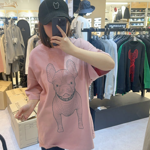 韓國 LifeWork Silk Radok Printing Short Sleeve T-Shirt【LW080】