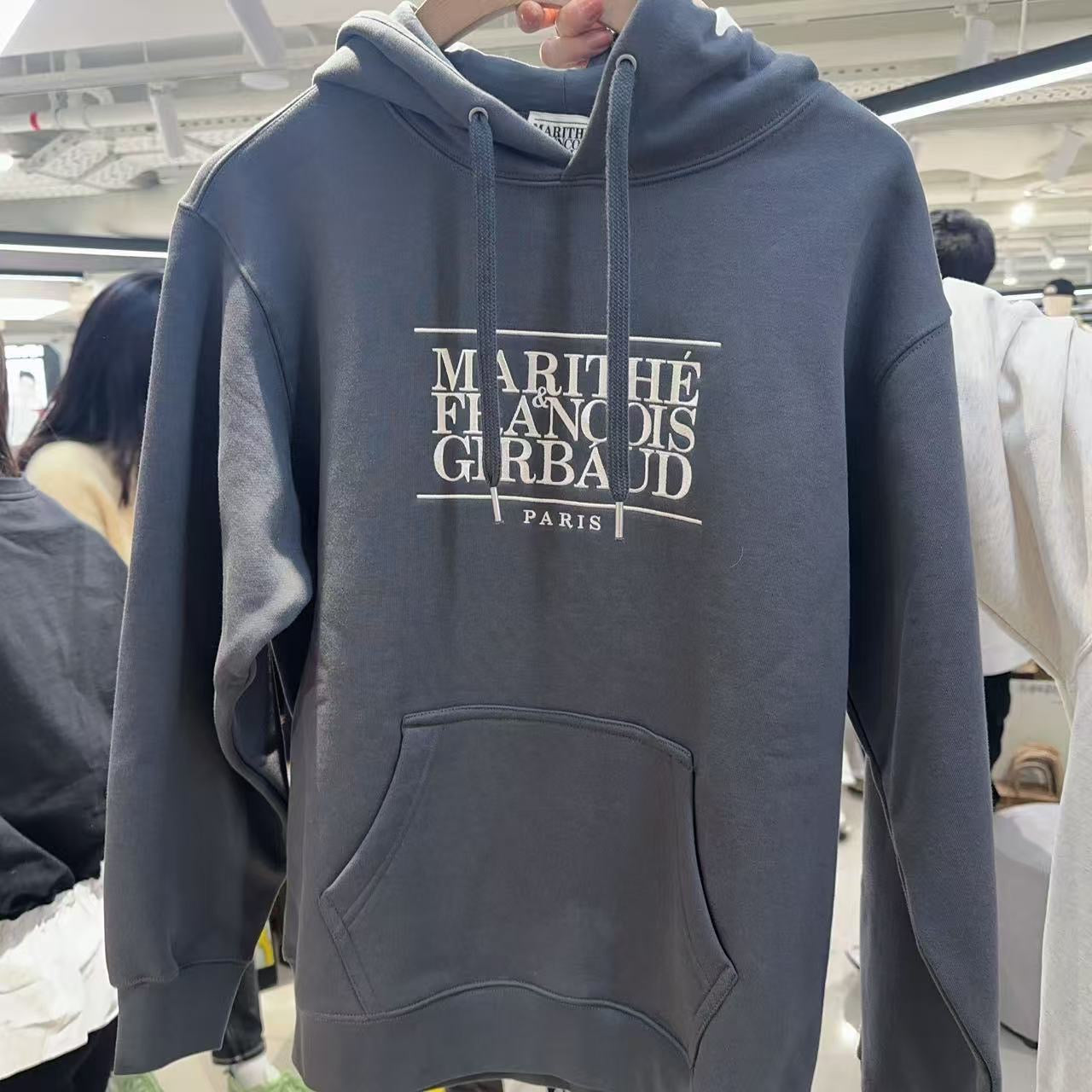 韓國 Marithe Francois Girbaud Classic Logo Embroidery Hoodie (Brushed)【MF770】