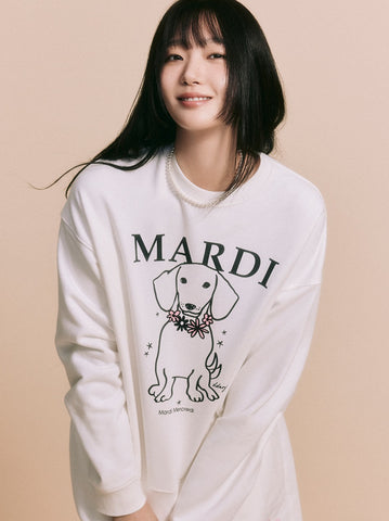 韓國 Mardi Mercredi SWEATSHIRT SWING THE TAIL DDANJI FLOWER NECKLACE【MM003】 - STT Mall HK 靚太網購