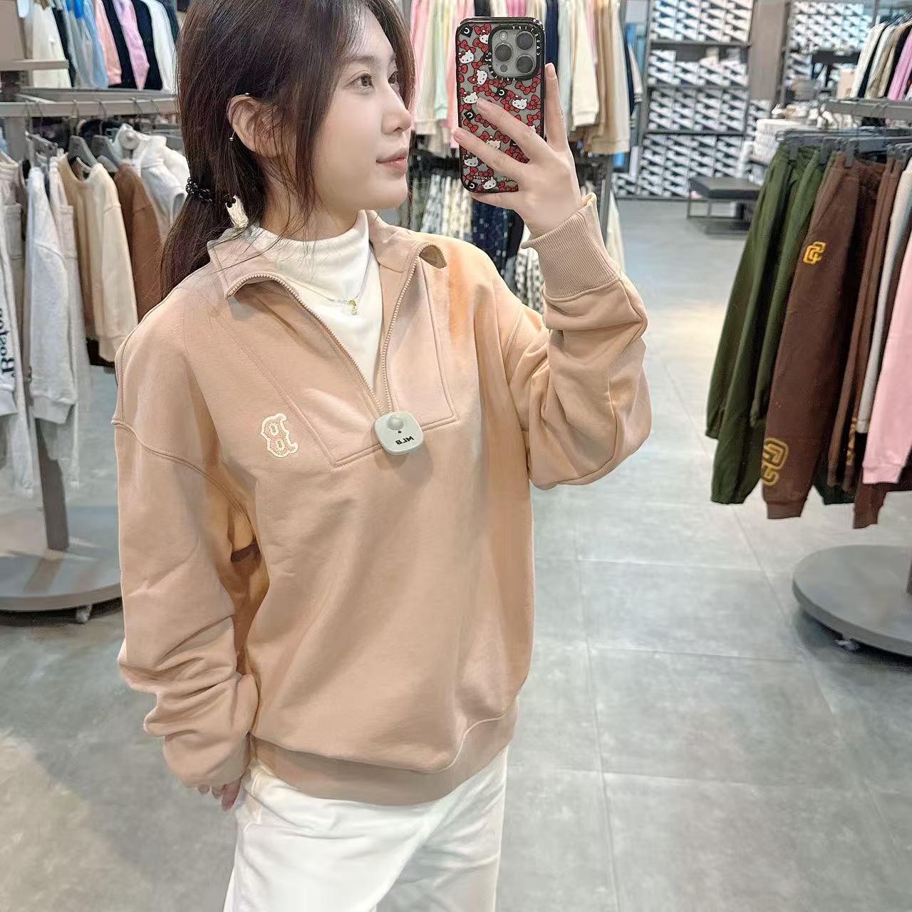 韓國 MLB Basic Small Logo Half Zip-Up【MB021】