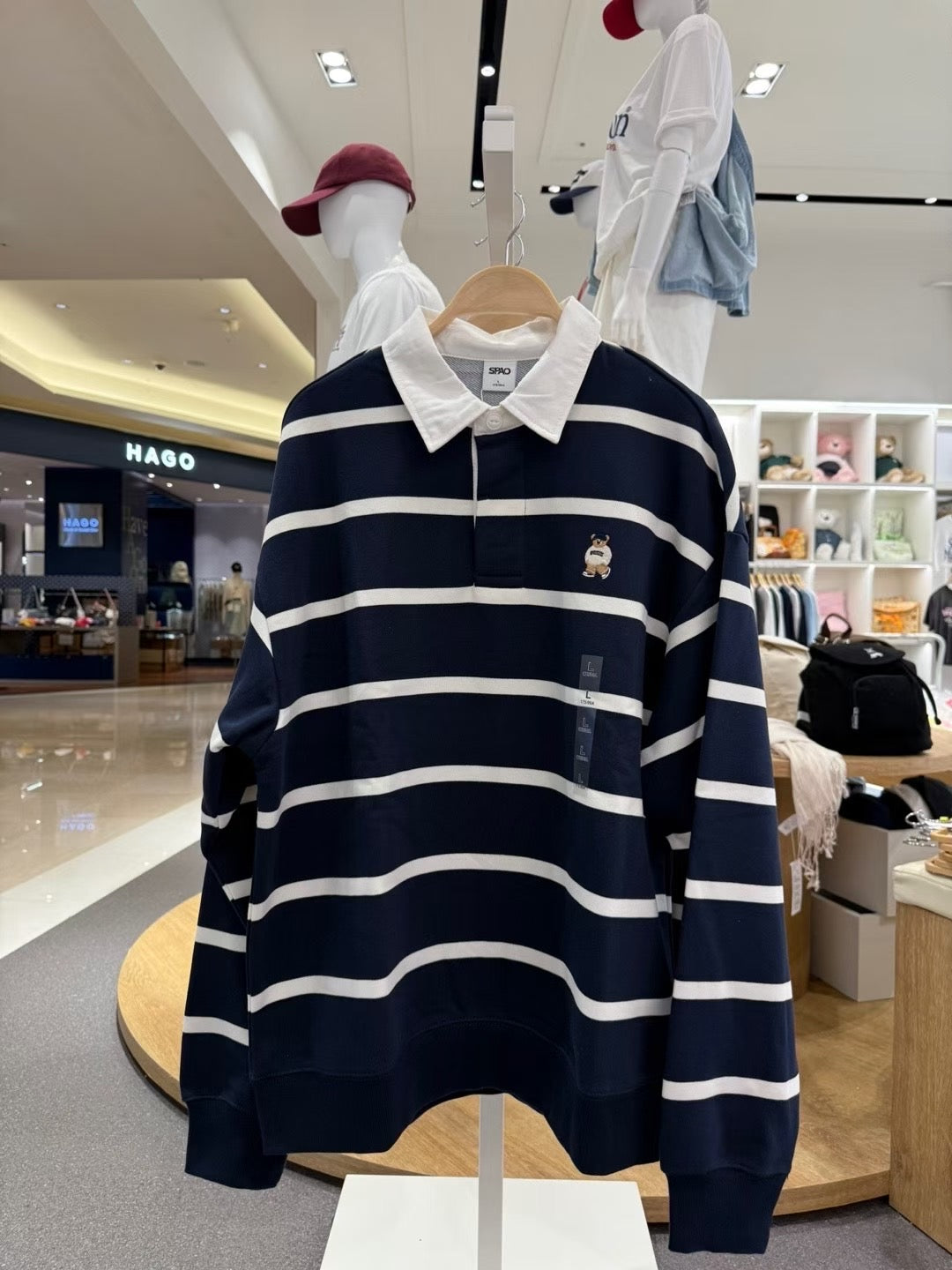 韓國 SPAO Rugby Sweatshirt【SP221】