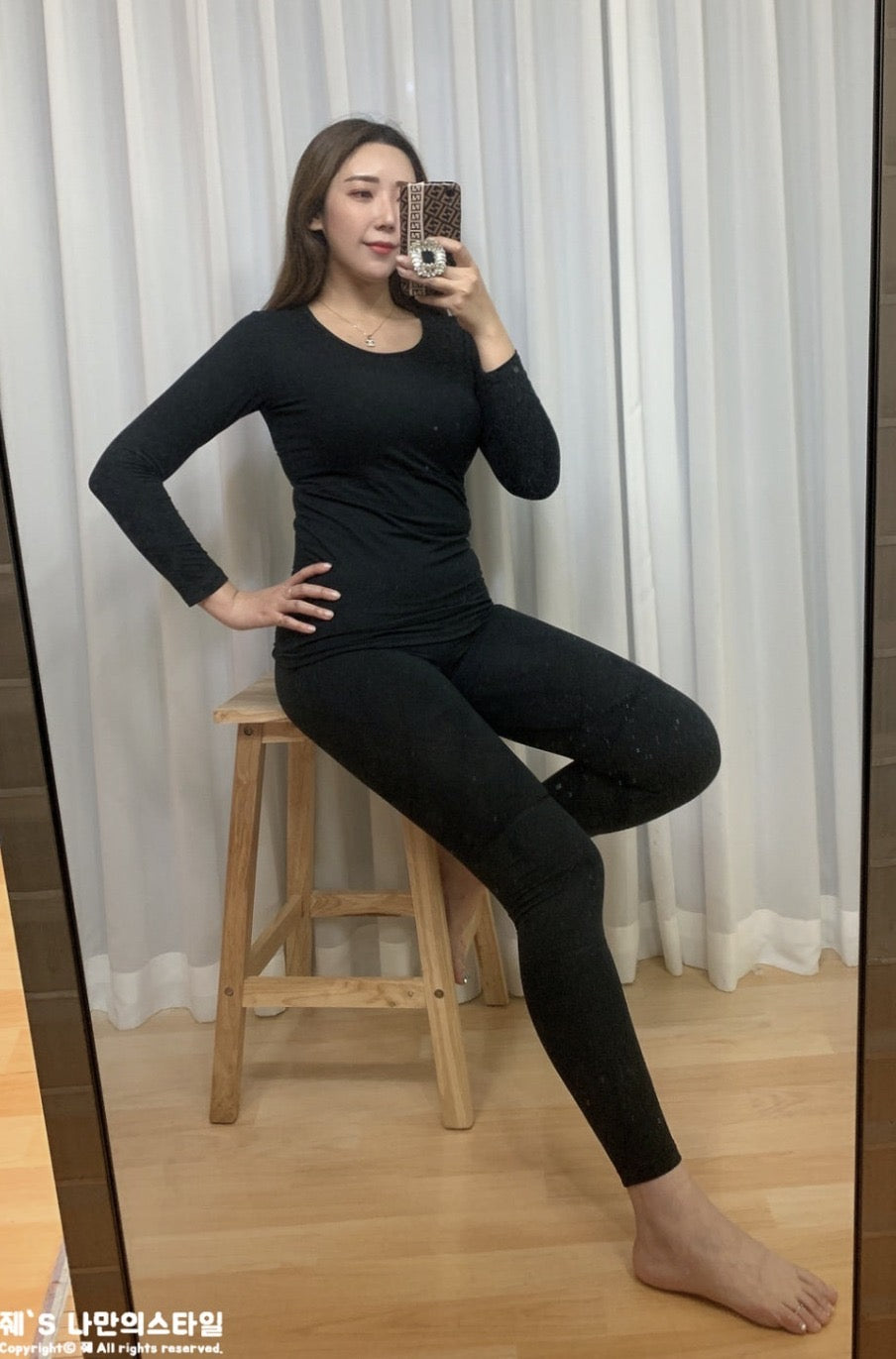 韓國 Marun5 Heat Touch Original 瑞士研發 - 專利發熱保暖套裝 (上衣+長褲)【SE307】